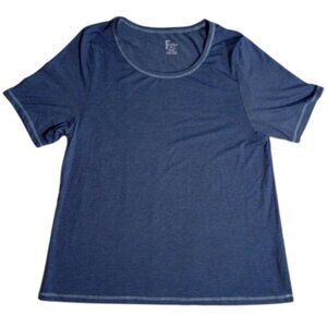 Felina Women’s XL Blue Short Sleeve T‑Shirt Round Neck Pullover NWOT